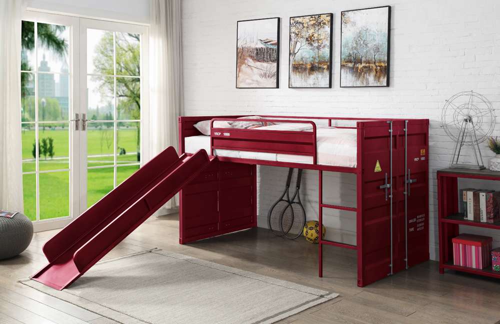 ACME Furniture - Cargo Twin Loft Bed w/Slide - 38300 veiw 1