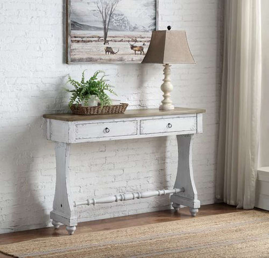 ACME Furniture - Carminda Console Table - Antique White - AC00281 veiw 1