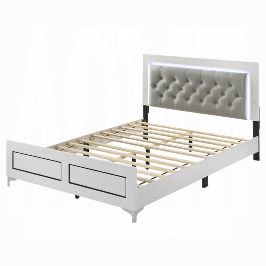 ACME Furniture - Casilda Eastern King Bed w/LED - Gray & White - BD00806EK view 1