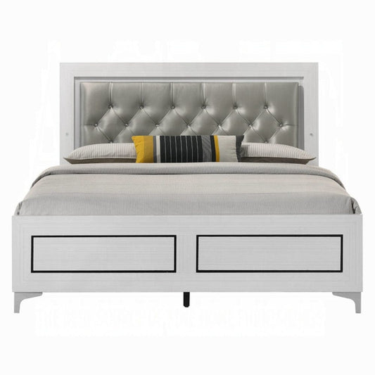 ACME Furniture - Casilda Eastern King Bed w/LED - Gray & White - BD00806EK view 2