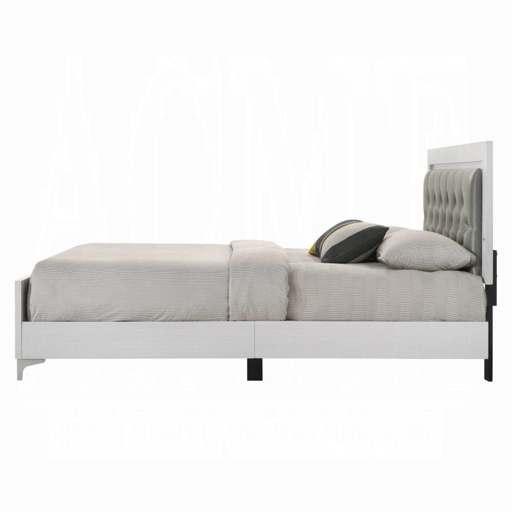 ACME Furniture - Casilda Eastern King Bed w/LED - Gray & White - BD00806EK view 4