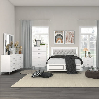 ACME Furniture - Casilda Eastern King Bed w/LED - Gray & White - BD00806EK view 5