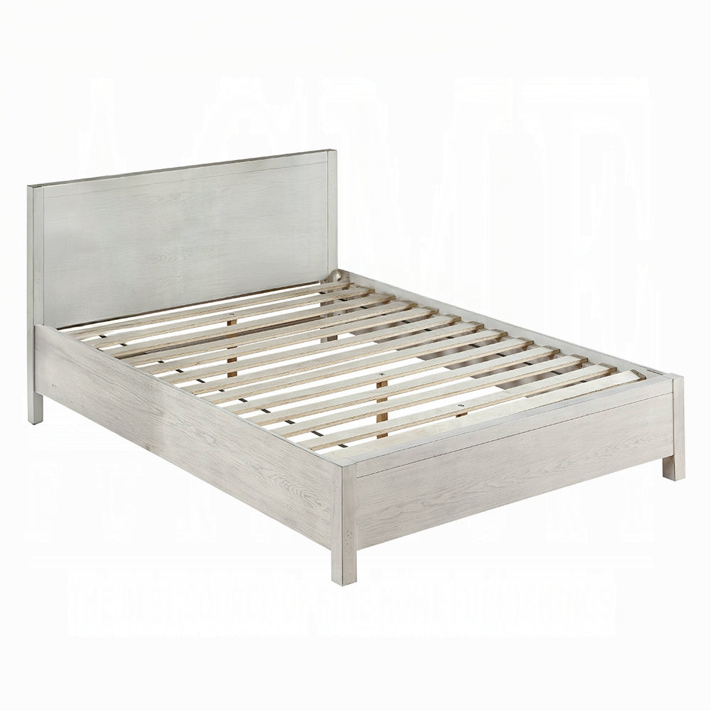 ACME Furniture - Celerina Queen Bed - Weathered White Finish - BD00615Q view 1