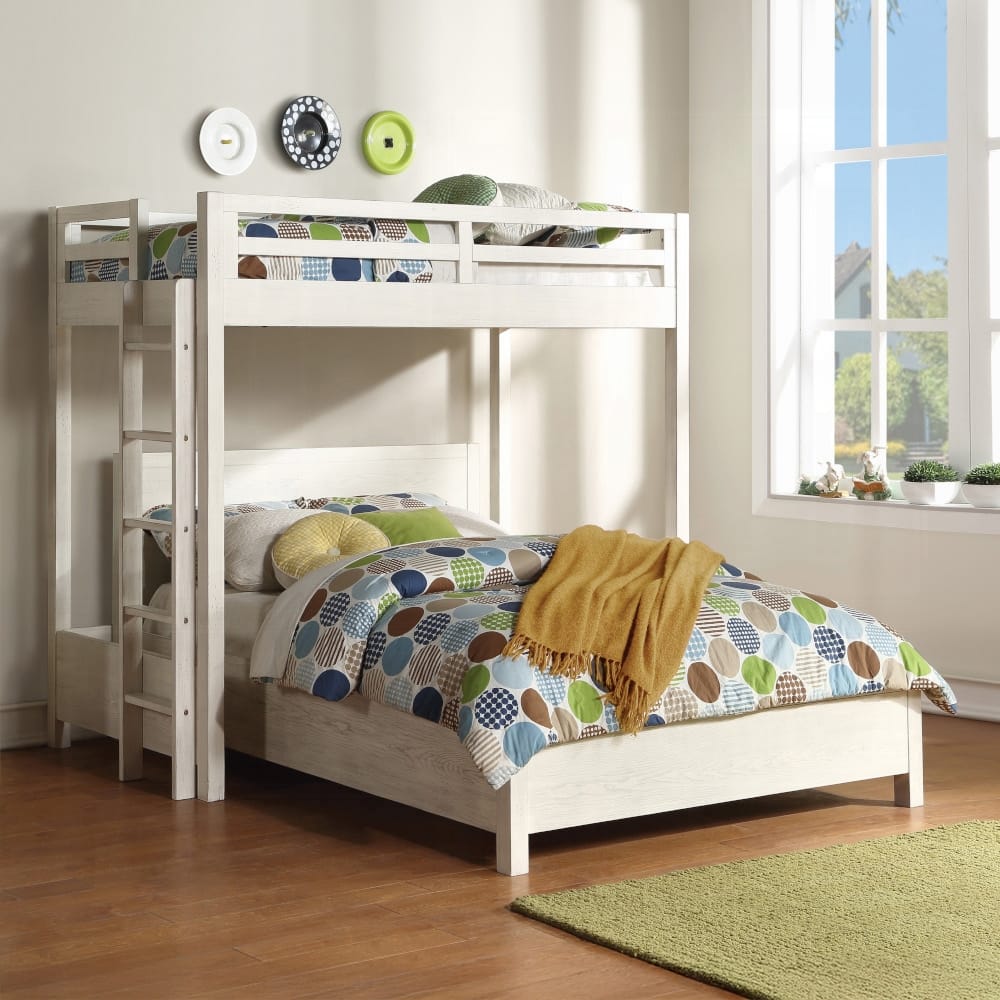 ACME Furniture - Celerina Queen Bed - Weathered White Finish - BD00615Q view 5