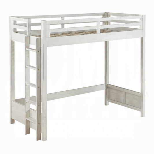 ACME Furniture - Celerina Twin Loft Bed - Weathered White Finish - BD00616 view 1