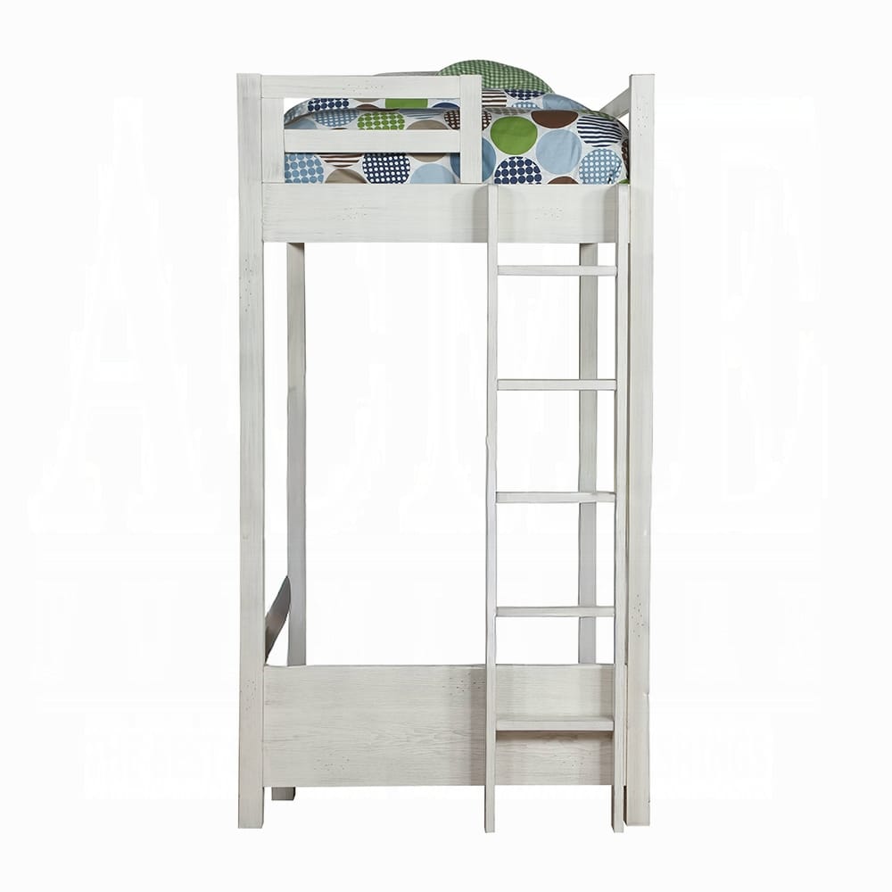 ACME Furniture - Celerina Twin Loft Bed - Weathered White Finish - BD00616 view 3