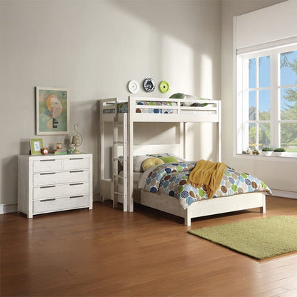 ACME Furniture - Celerina Twin Loft Bed - Weathered White Finish - BD00616 view 5