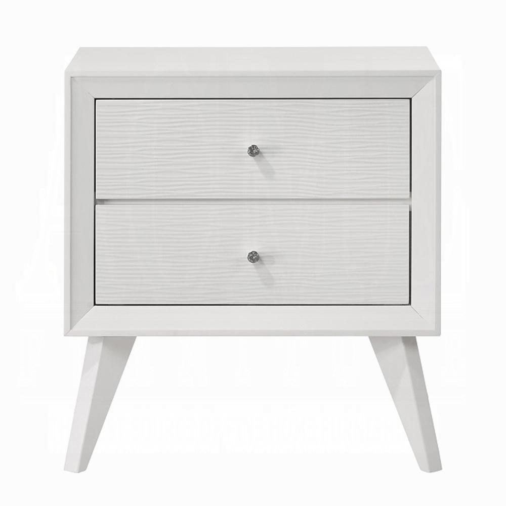 ACME Furniture - Cerys Nightstand - White Finish - BD01559 veiw 2