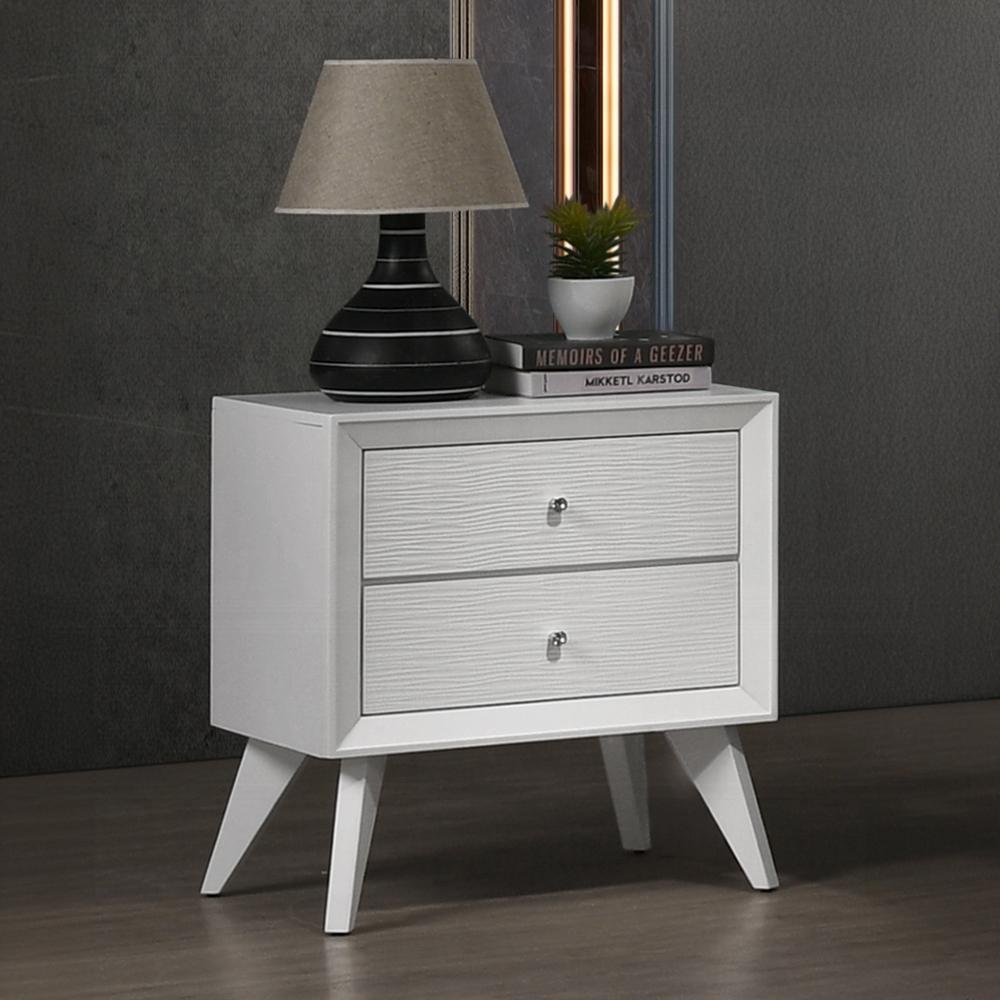 ACME Furniture - Cerys Nightstand - White Finish - BD01559 veiw 5