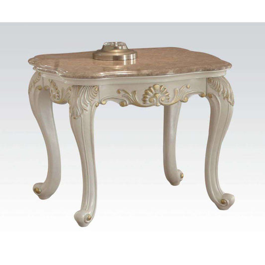 ACME Furniture - Chantelle End Table w/Marble Top - 83542 veiw 1