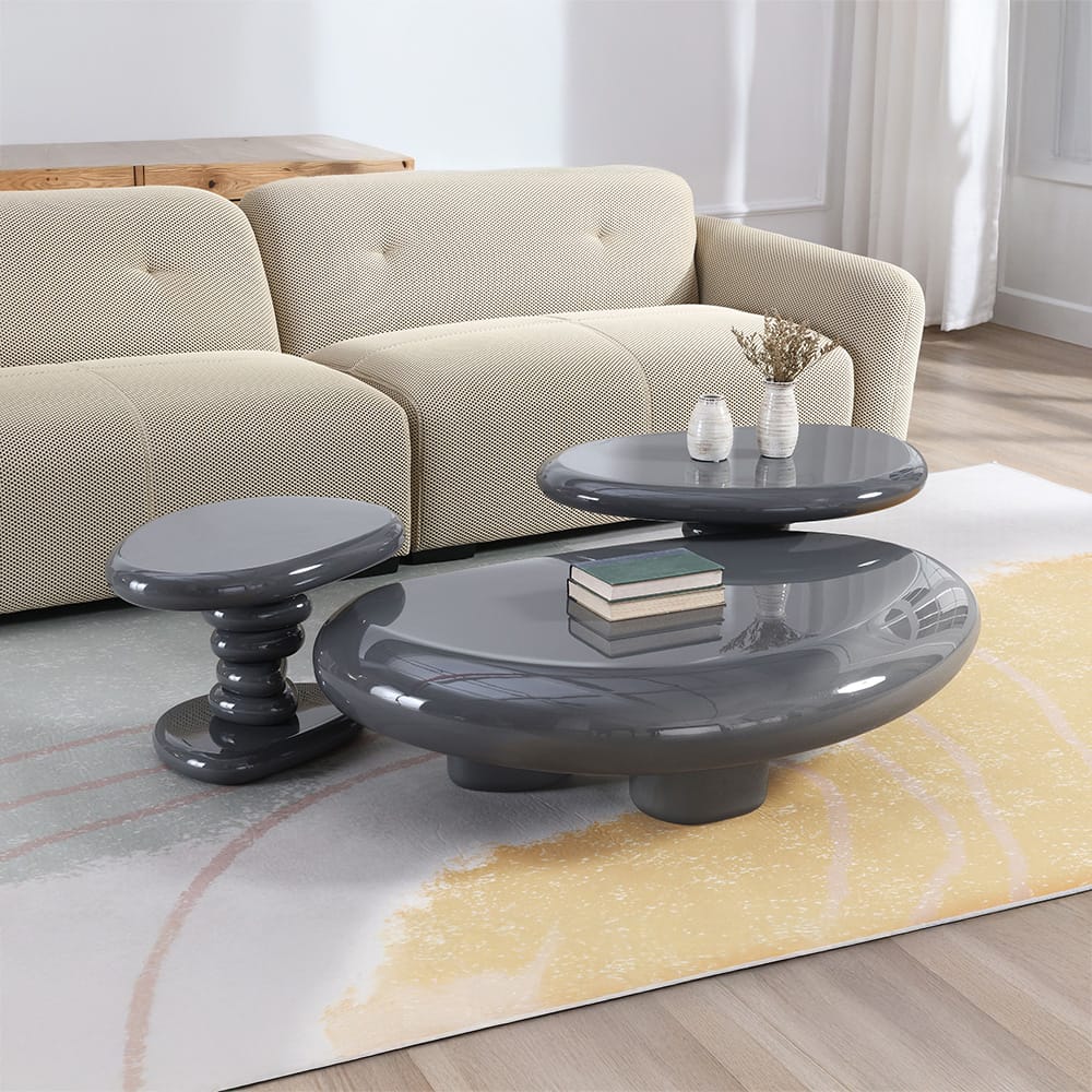 ACME Furniture - Charlene - End Table - Gray High Gloss  - LV03917 view 4
