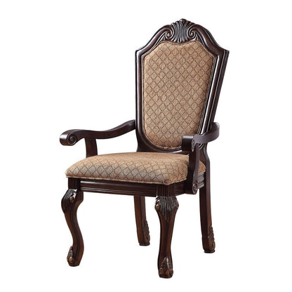 ACME Furniture - Chateau De Ville - Arm Chair (Set of 2) - Fabric & Espresso - 64078 view 1