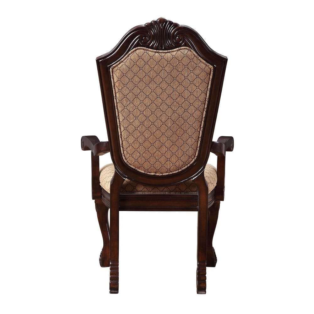 ACME Furniture - Chateau De Ville - Arm Chair (Set of 2) - Fabric & Espresso - 64078 view 4