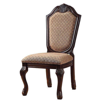 ACME Furniture - Chateau De Ville - Side Chair (Set of 2) - Fabric & Espresso - 64077 view 1