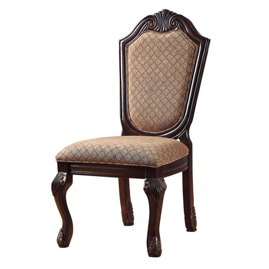 ACME Furniture - Chateau De Ville - Side Chair (Set of 2) - Fabric & Espresso - 64077 view 1