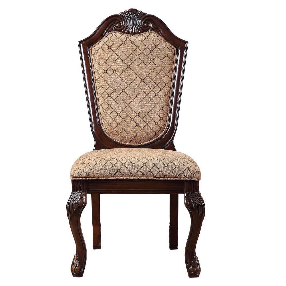 ACME Furniture - Chateau De Ville - Side Chair (Set of 2) - Fabric & Espresso - 64077 view 2