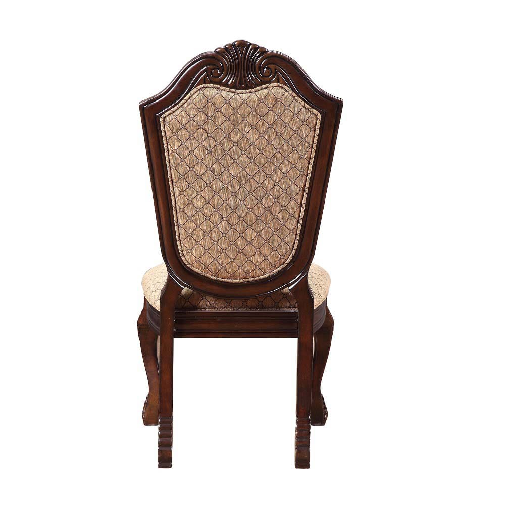 ACME Furniture - Chateau De Ville - Side Chair (Set of 2) - Fabric & Espresso - 64077 view 4