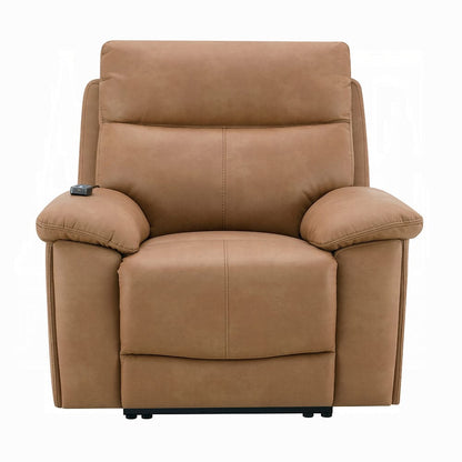 ACME Furniture - Chavis - Power Motion Recliner w/USB & Power Headrest - Brown Leather Aire - LV05872 view 1