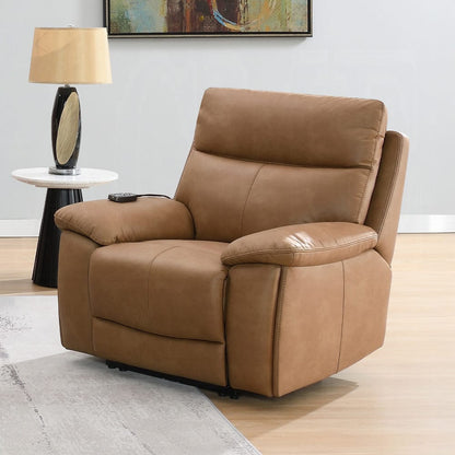 ACME Furniture - Chavis - Power Motion Recliner w/USB & Power Headrest - Brown Leather Aire - LV05872 view 8