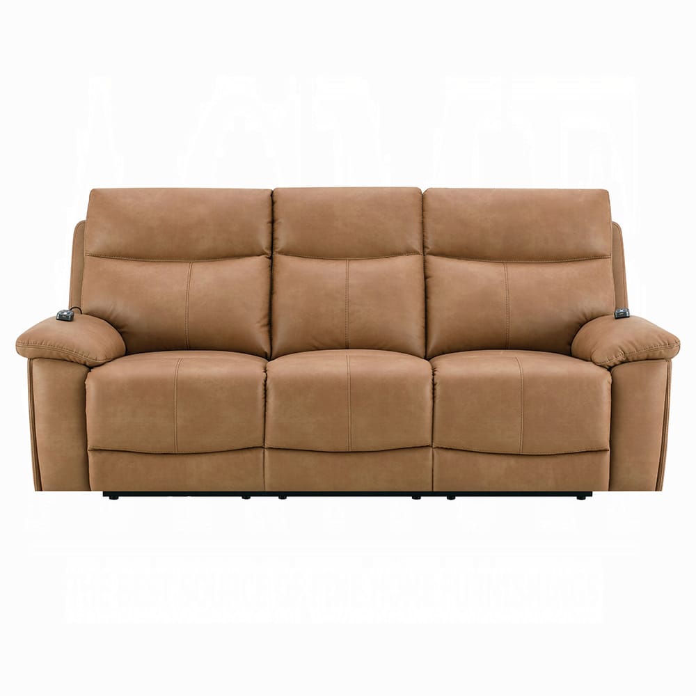 ACME Furniture - Chavis - Power Motion Sofa w/USB & Power Headrest - Brown Leather Aire - LV05870 view 1