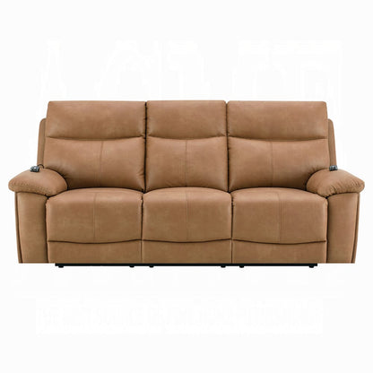 ACME Furniture - Chavis - Power Motion Sofa w/USB & Power Headrest - Brown Leather Aire - LV05870 view 1