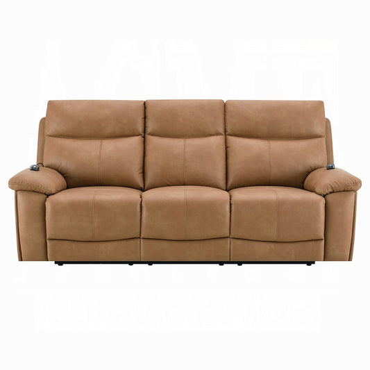 ACME Furniture - Chavis - Power Motion Sofa w/USB & Power Headrest - Brown Leather Aire - LV05870 view 1
