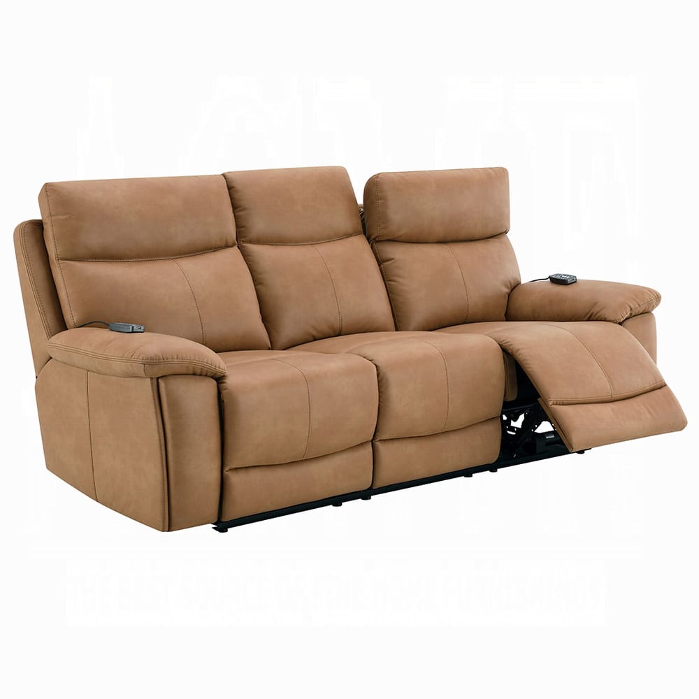 ACME Furniture - Chavis - Power Motion Sofa w/USB & Power Headrest - Brown Leather Aire - LV05870 view 2
