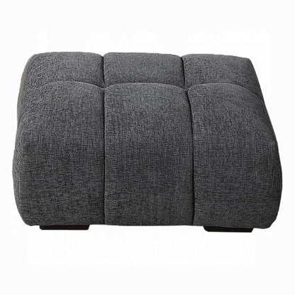 ACME Furniture - Chloris Ottoman - Gray Chenille - LV02841 view 3