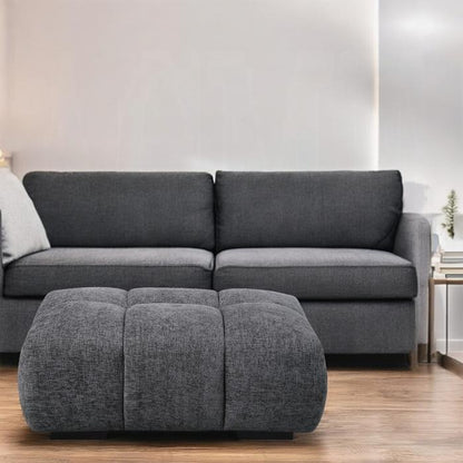ACME Furniture - Chloris Ottoman - Gray Chenille - LV02841 view 6