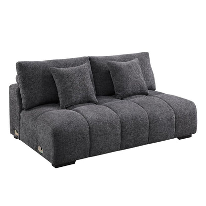 ACME Furniture - Chloris Sectional Sofa w/6 Pillows - Gray Chenille - LV02840 veiw 1