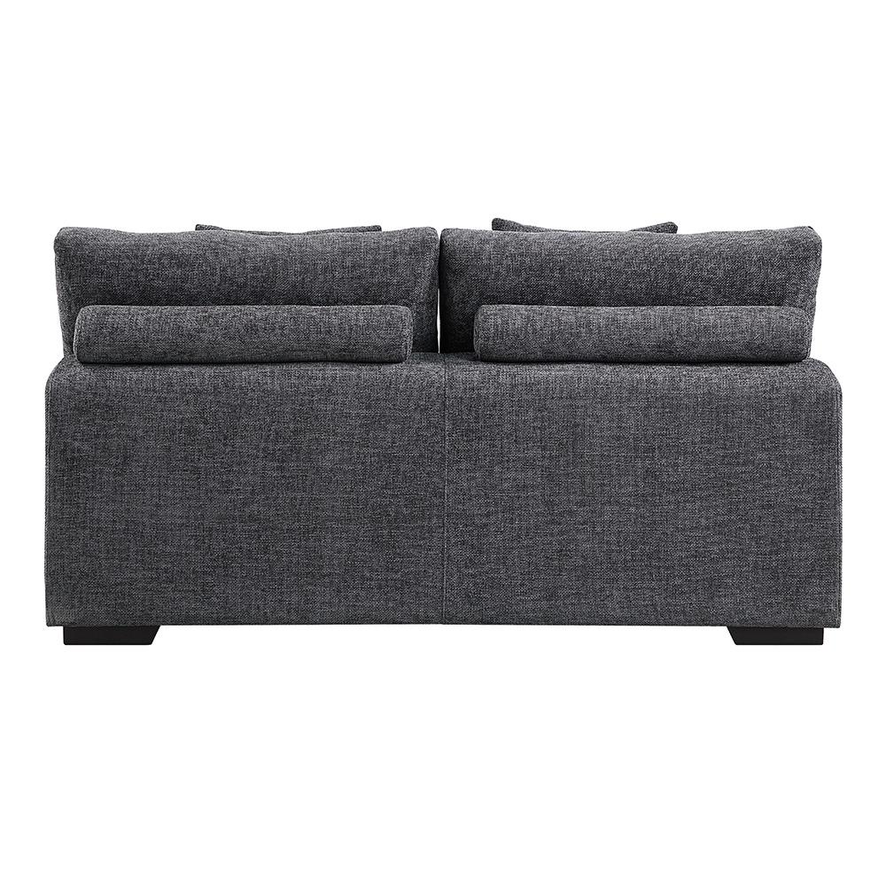 ACME Furniture - Chloris Sectional Sofa w/6 Pillows - Gray Chenille - LV02840 veiw 4