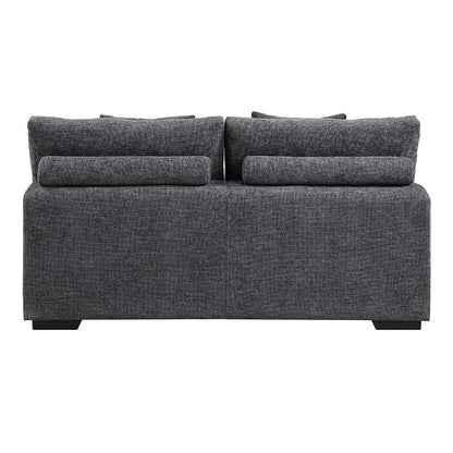 ACME Furniture - Chloris Sectional Sofa w/6 Pillows - Gray Chenille - LV02840 veiw 4