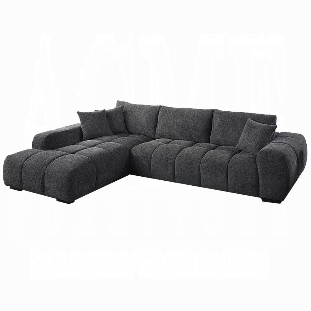 ACME Furniture - Chosen Sectional Sofa w/3 Pillows - Gray Chenille - LV02720 veiw 1
