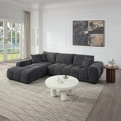 ACME Furniture - Chosen Sectional Sofa w/3 Pillows - Gray Chenille - LV02720 veiw 3