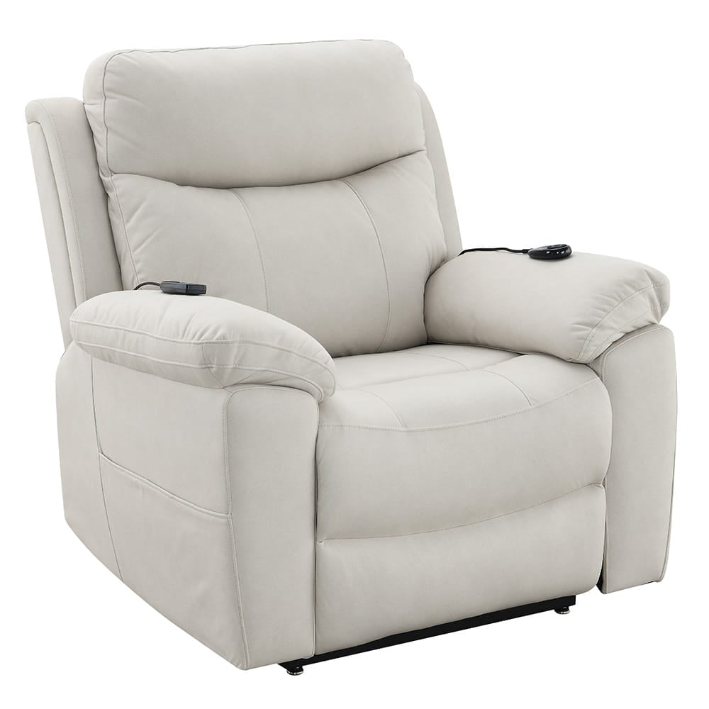 ACME Furniture - Chriki - Power Recliner w/Lift & Heating & Massage - Beige Polished Microfiber - LV04271A view 1