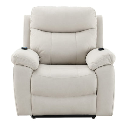 ACME Furniture - Chriki - Power Recliner w/Lift & Heating & Massage - Beige Polished Microfiber - LV04271A view 2