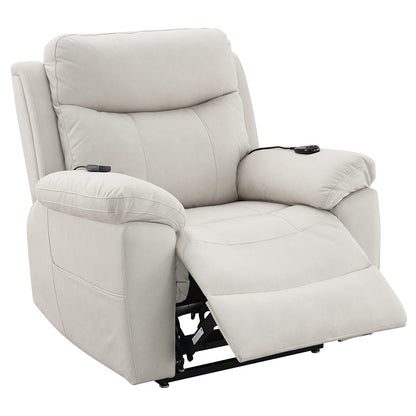 ACME Furniture - Chriki - Power Recliner w/Lift & Heating & Massage - Beige Polished Microfiber - LV04271A view 5