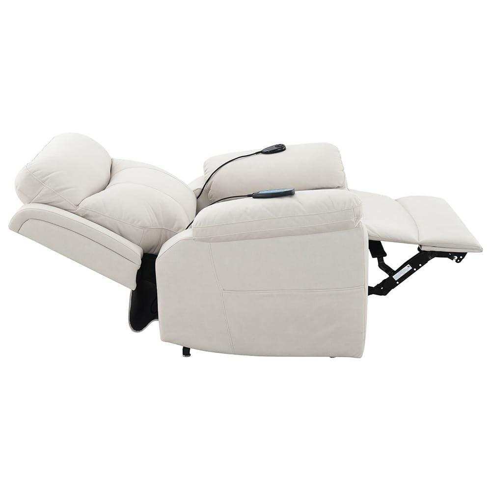 ACME Furniture - Chriki - Power Recliner w/Lift & Heating & Massage - Beige Polished Microfiber - LV04271A view 6