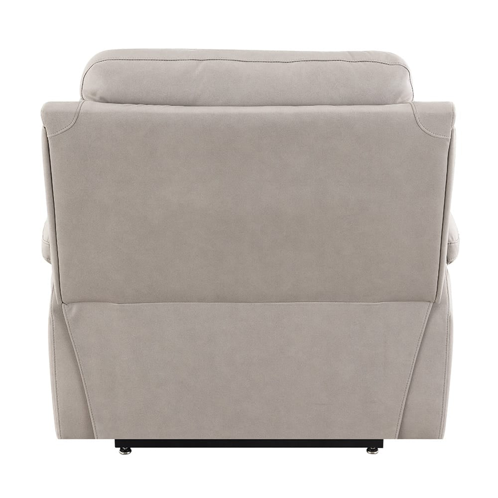 ACME Furniture - Chriki - Power Recliner w/Lift & Heating & Massage - Light Gray Polished Microfiber - LV04272A view 4