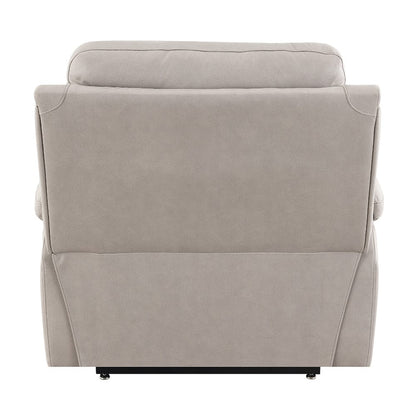 ACME Furniture - Chriki - Power Recliner w/Lift & Heating & Massage - Light Gray Polished Microfiber - LV04272A view 4