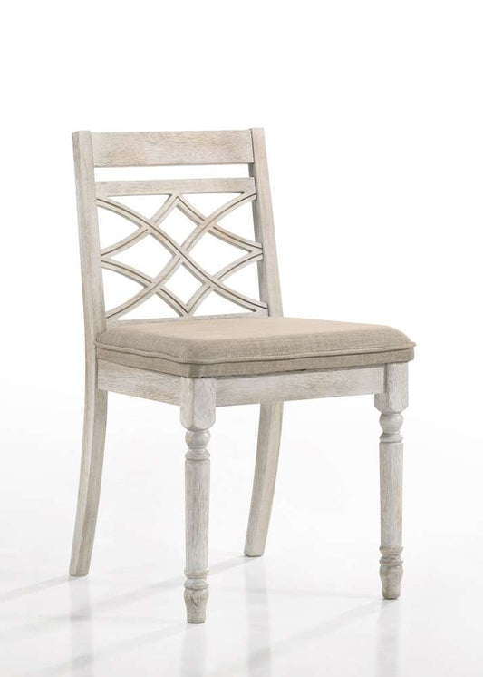 ACME Furniture - Cillin Side Chair (Set of 2) - Antique White - DN01806 veiw 1