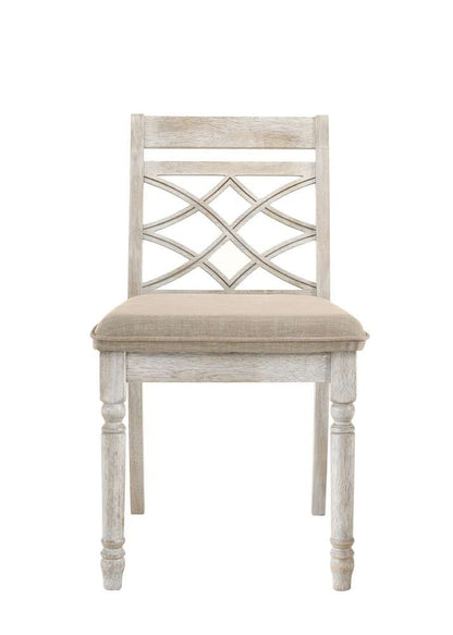 ACME Furniture - Cillin Side Chair (Set of 2) - Antique White - DN01806 veiw 2