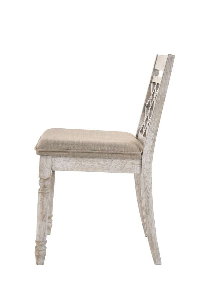 ACME Furniture - Cillin Side Chair (Set of 2) - Antique White - DN01806 veiw 3