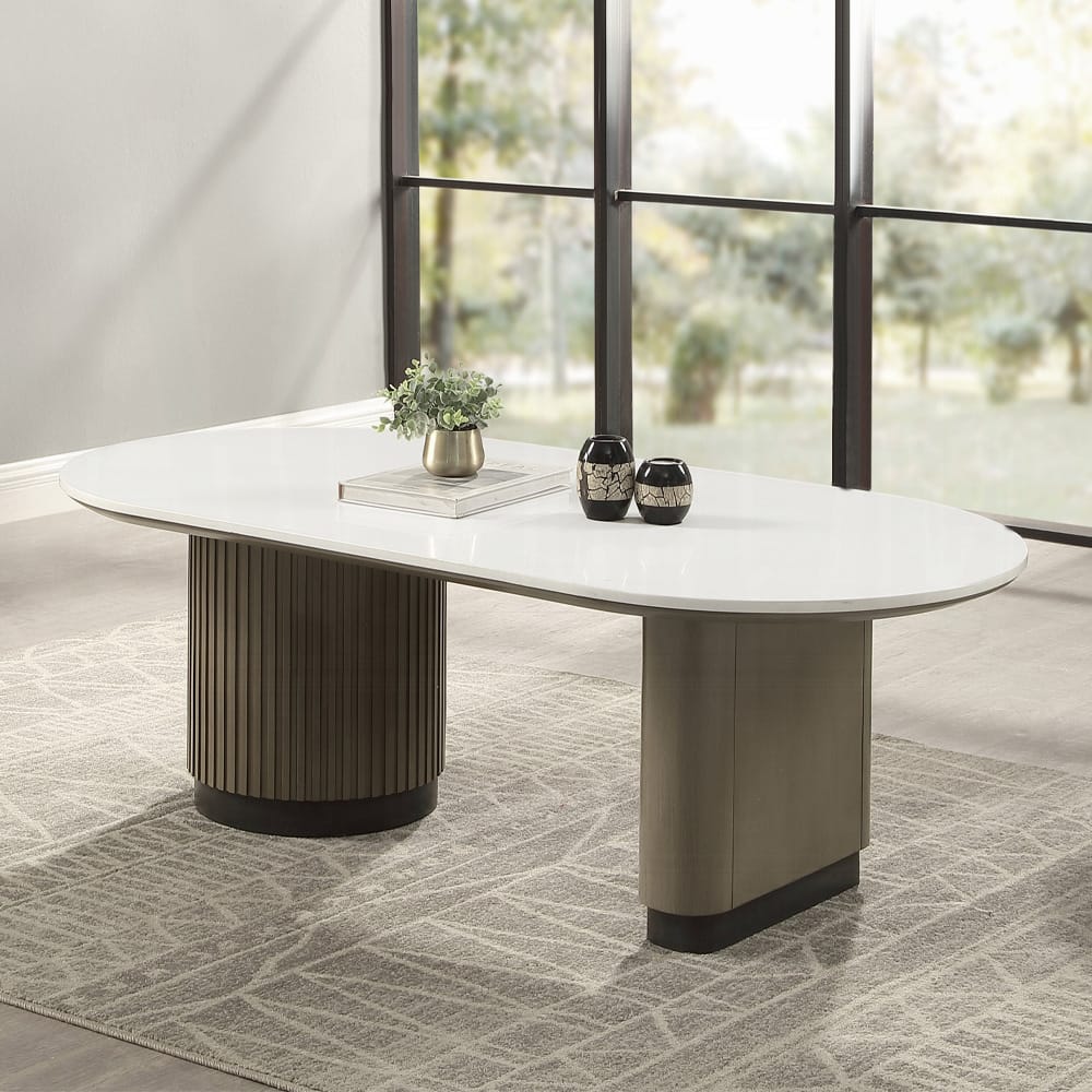 ACME Furniture - Clayten - Coffee Table w/Engineering Top - Engineering Top & Light Oak - LV06195 view 4