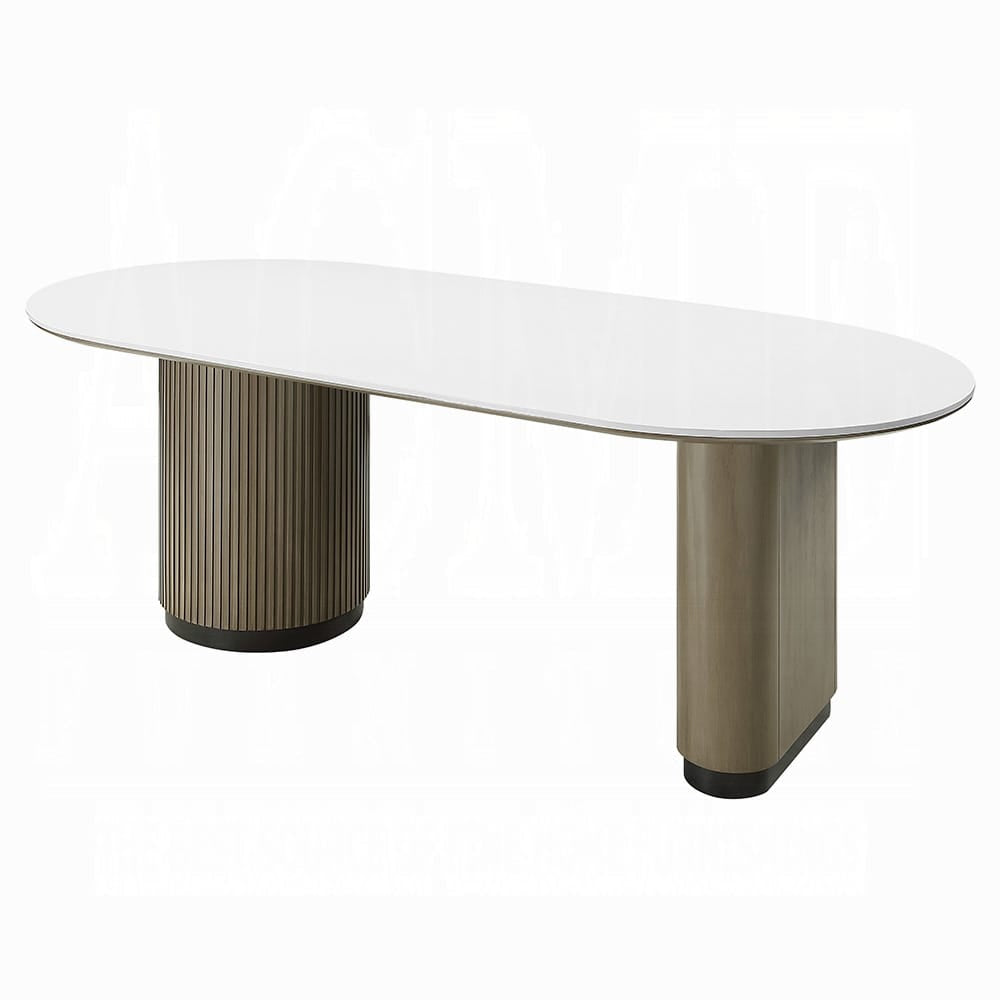 ACME Furniture - Clayten - Dining Table w/Engineering Top - Engineering Top & Light Oak - DN06190 view 1