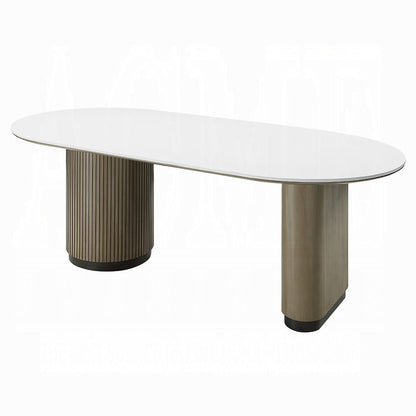 ACME Furniture - Clayten - Dining Table w/Engineering Top - Engineering Top & Light Oak - DN06190 view 1