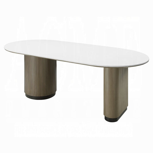 ACME Furniture - Clayten - Dining Table w/Engineering Top - Engineering Top & Light Oak - DN06190 view 1