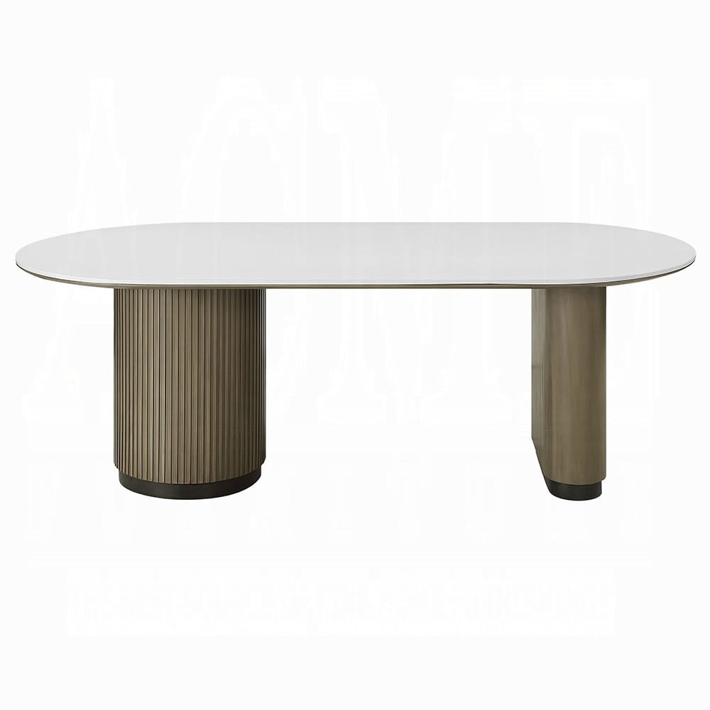 ACME Furniture - Clayten - Dining Table w/Engineering Top - Engineering Top & Light Oak - DN06190 view 2