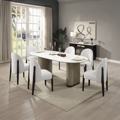 ACME Furniture - Clayten - Dining Table w/Engineering Top - Engineering Top & Light Oak - DN06190 view 5