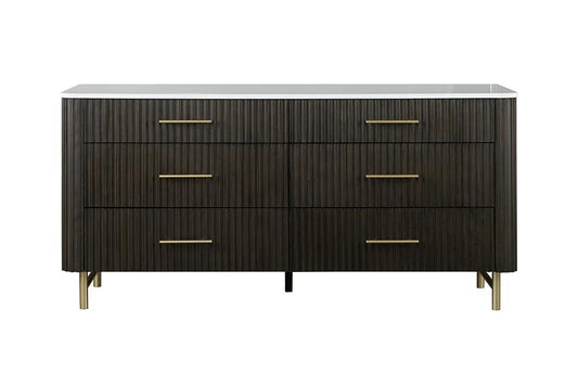 ACME Furniture - Clayten Dresser - Marble Top & Espreeso Finish - BD04095 view 2
